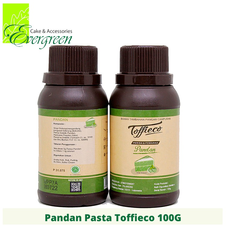 

Pandan Pasta Toffieco 100 G