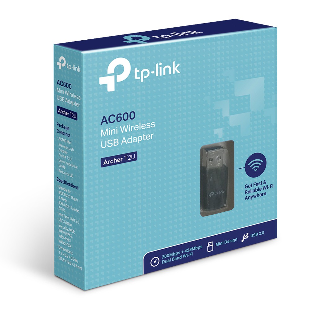 TP-LINK T2U AC600 Wireless Dual Band USB Adapter Archer T2U