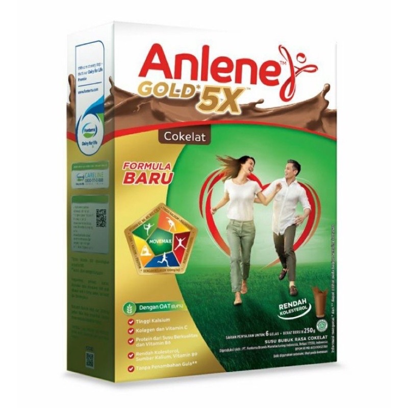 

Anlene Gold 5X 250gr Rasa Original, Vanilla & Chocolate