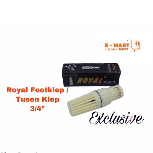 Saringan Sanyo / TusenKlep / FootKlep Royal Exclusive 3/4”