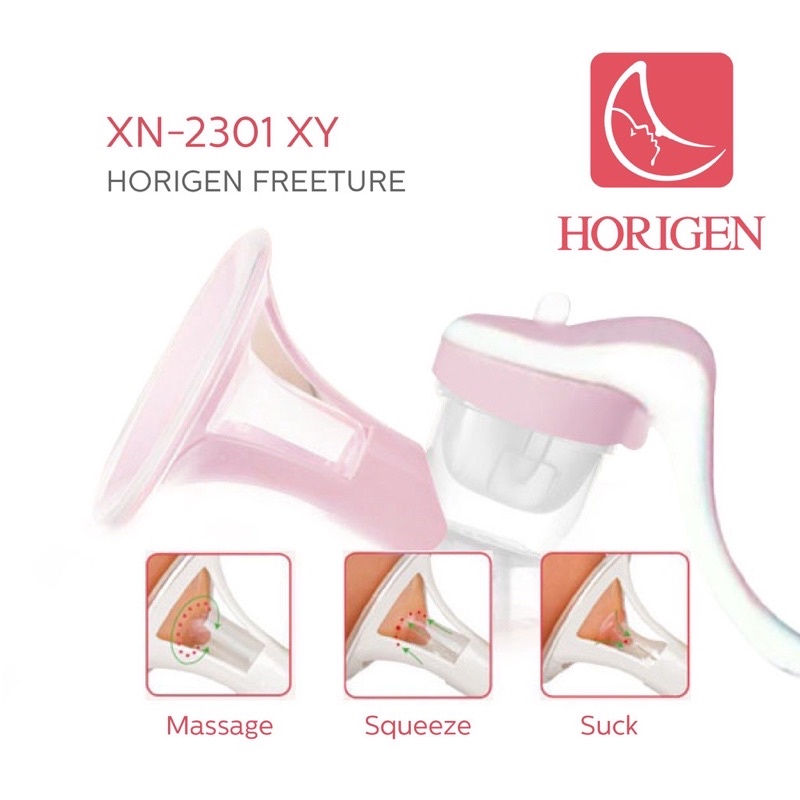 Horigen Freeture Manual Breast Pump - Pompa asi manual