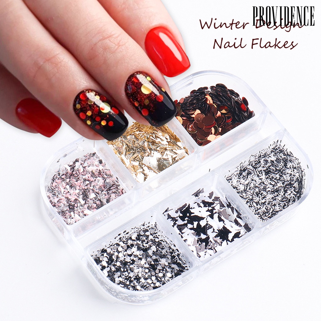 Providence 1 Box Nail Sequins Bright Reflective High Saturation Foils Luxury Nail Design Irregular Flakes for Manicure