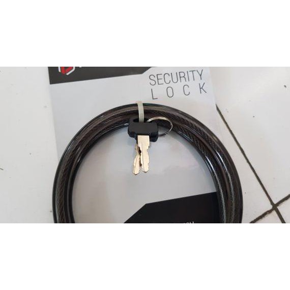 gembok sepeda security lock ammo polygon . kunci gembok pengaman spiral sepeda seling besi spillar baja gembok sepeda