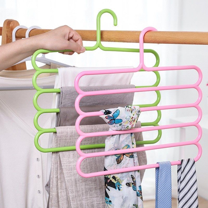 Hanger Hijab 5in1 Hanger Susun 5 Tingkat Hanger Multifungsi Gantungan Baju