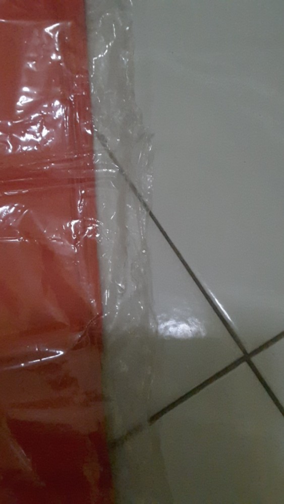 1 Pack (50 Lbr) Kresek Jumbo Tas Plastik Hdpe Merah/putih 35