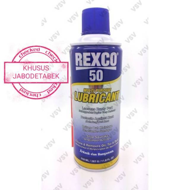 REXCO 50 (350ml) lubricant spray pelumas minyak serba guna