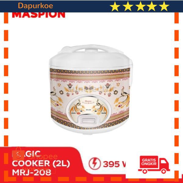 Grosir Maspion MRJ-208 Rice Cooker 2L ( Putih Batik ) Elegan