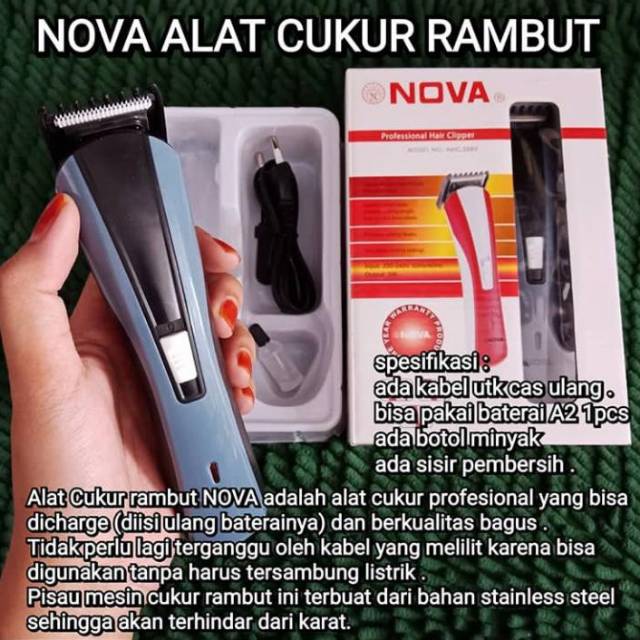 Alat Cukur Rambut Nova