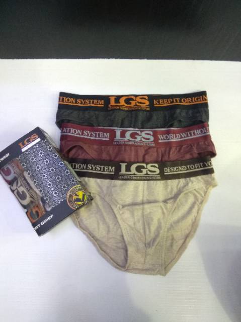 CELANA DALAM LGS 553 ISI 3 PCS |BRIEF LGS COTTON MISTY