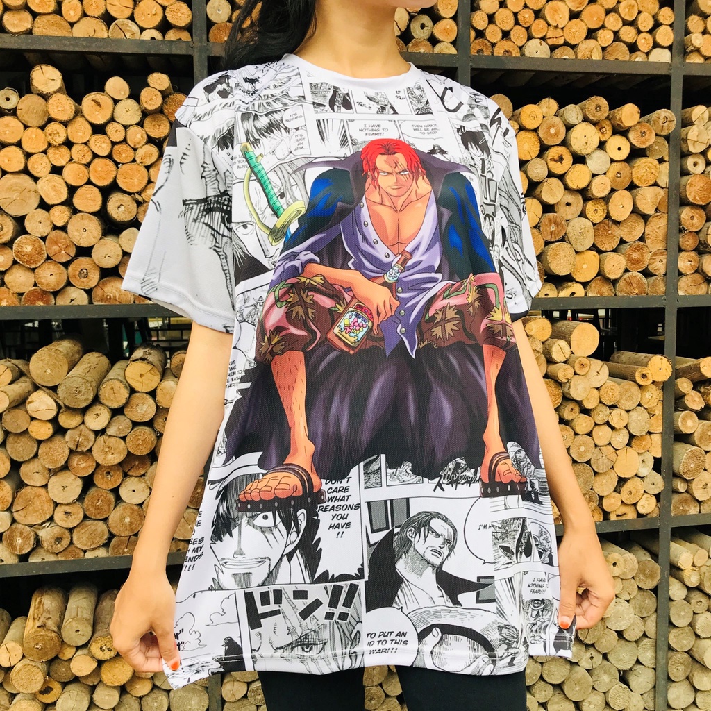 Tshirt Shanks the Red haired Fullprint Onepiece Anime Manga Premium