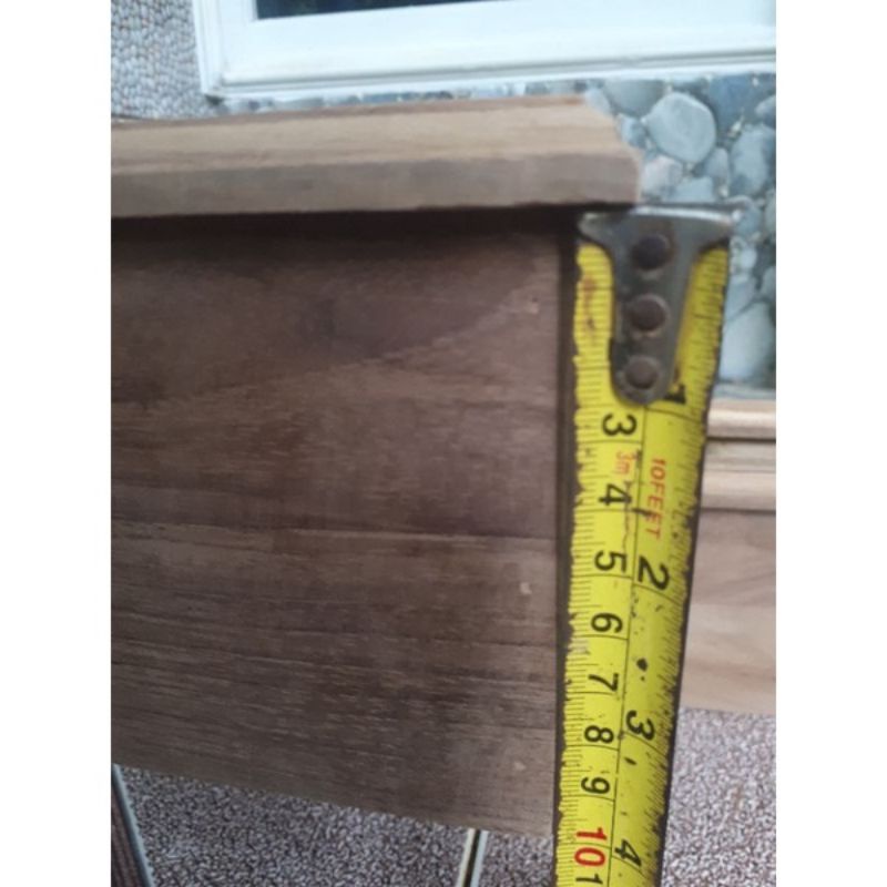 loster Kayu Jati uk 30x20 + kawat nyamuk