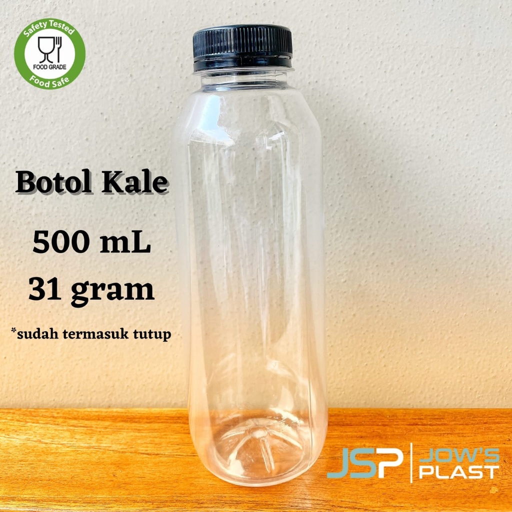 Botol Kale 500 ml | PROMO FREE PAKET PACKING AMAN Min. 20 pcs | Botol Plastik PET Kale 500 ml