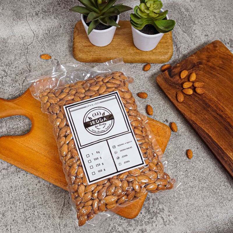 

kacang almond panggang premium 1 kg