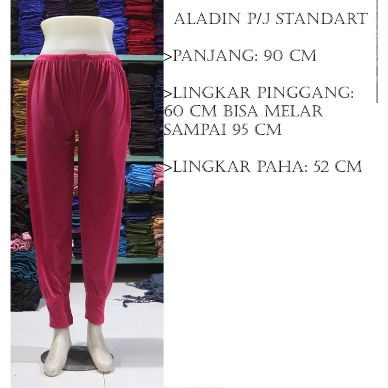 Aladin panjang jumbo murah/celamis jumbo murah/celana santai/dalaman rock/dalaman gamis/muslim inner