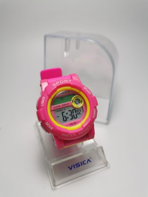 Jam tangan visica wanita tali rubber anti air fashion digital jam