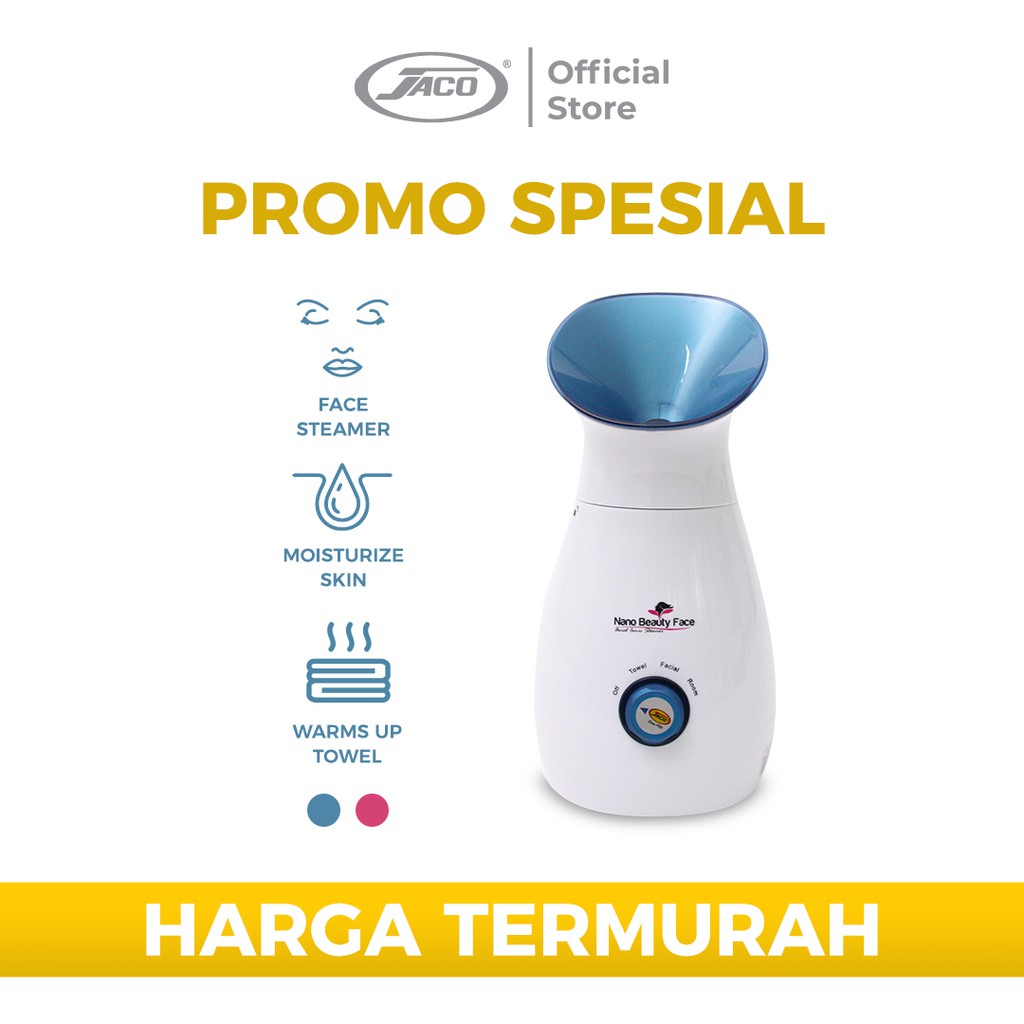 Jaco Nano Beauty Face Steam Uap Wajah  Alat Perawatan Wajah - Blue