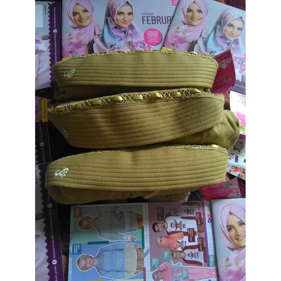 Stok Terbatas Kerudung Sekolah Hemy, Rabbani Size M. Warna Coklat Dan Abu. Disc 10%