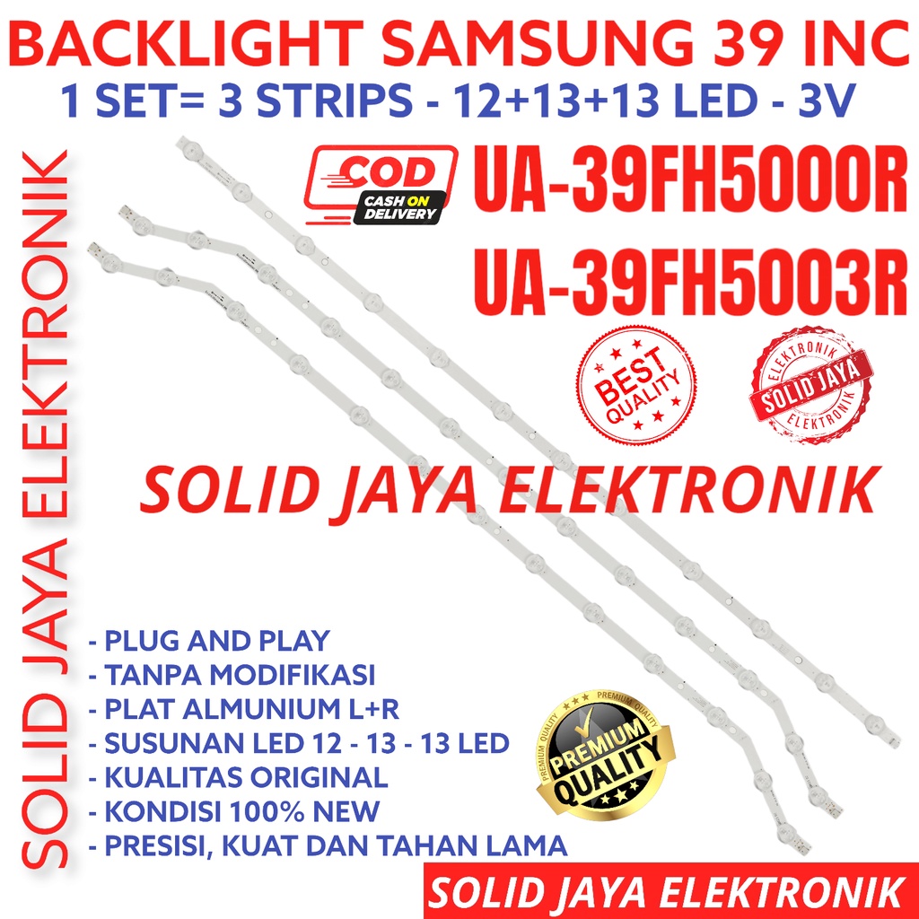 BACKLIGHT TV LED SAMSUNG 39 INC UA 39FH5000 39FH5003 39FH5000R 39FH5003R UA39FH5000R UA39FH5003R LAMPU BL 39FH LED TV UA-39FH5000R UA-39FH5003R UA39FH5000 UA39FH5003 39INCH 39INC 39IN LAMPU BL SAMSUNG