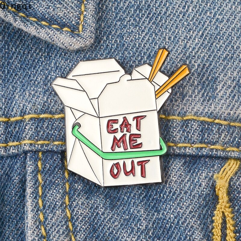 Bros Pin Enamel Desain Kartun Makanan Cina Untuk Pria Dan Wanita