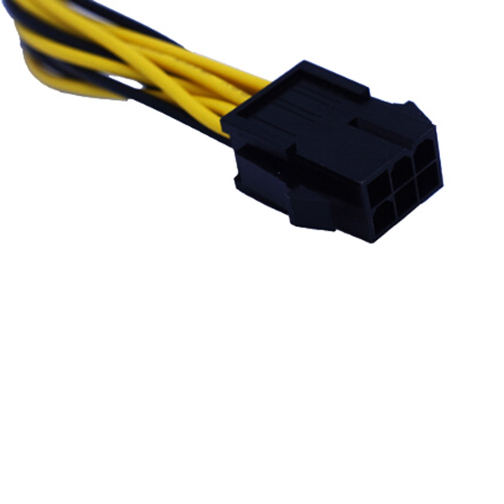 (Ele) Kabel Konektor Video Card 6 Pin Ke 8pin 6Pin +