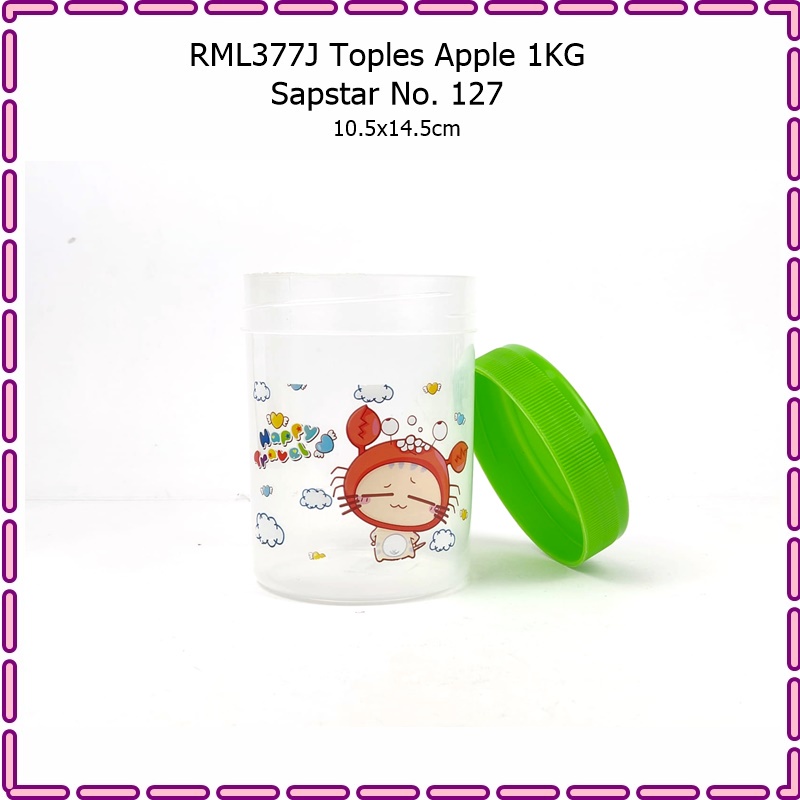 RML377J Toples Makanan Apple 1KG Sapstar No. 127