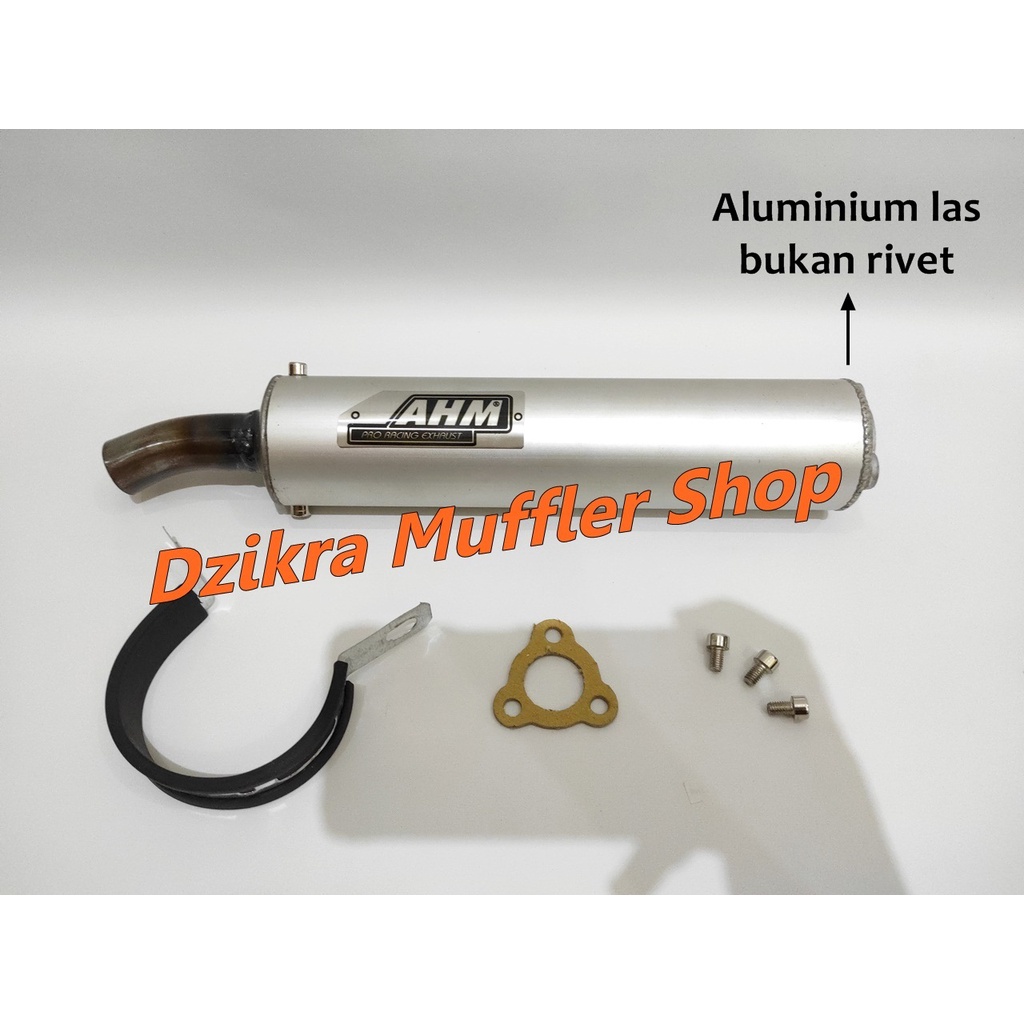 Silencer AHM silincer Ninja R RR SS RX-King RX-Z Satria F1ZR FIZ R aluminium las untuk knalpot racin