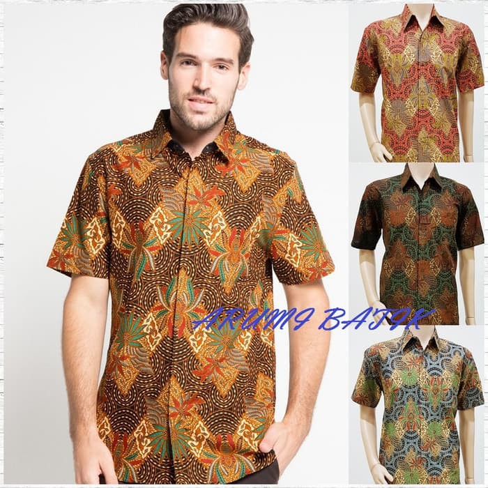 Sarimbit Batik Couple Terkini Asmiranda Etnik Warna Merah Tosca Ungu Biru Kuning BATIK MODERN V5D8