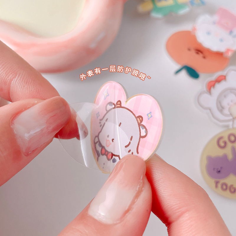 COD❤️Bros Akrilik lucu Kreatif Kartun Astronot Bros Anak Cute Gadis Aksesoris Tas Pakaian Liontin Brooch Pin Lencana Korea