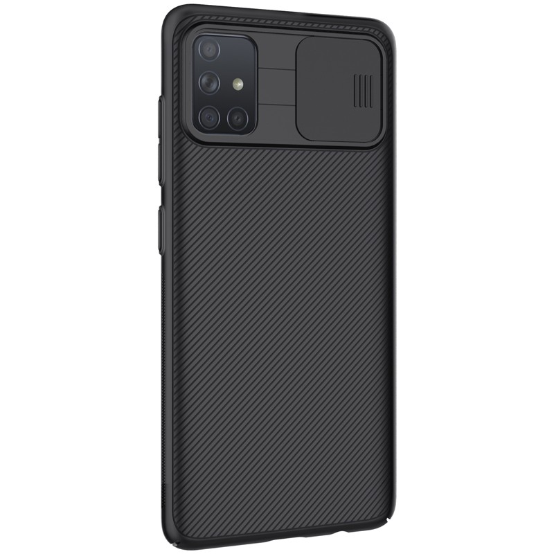 Case Samsung Galaxy A71 Nillkin CamShield Camera Cover Slide Casing - Black