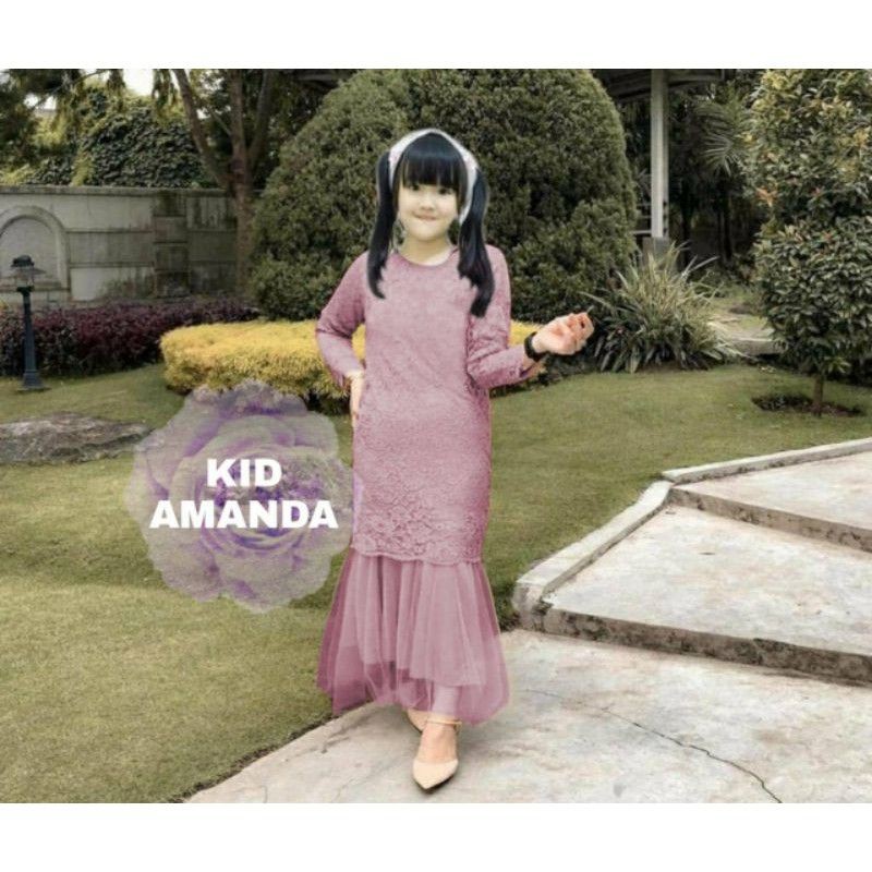 MAXI AMANDA KID 3-11 TAHUN DRESS DUYUNG ANAK PARTY GAMIS ANAK