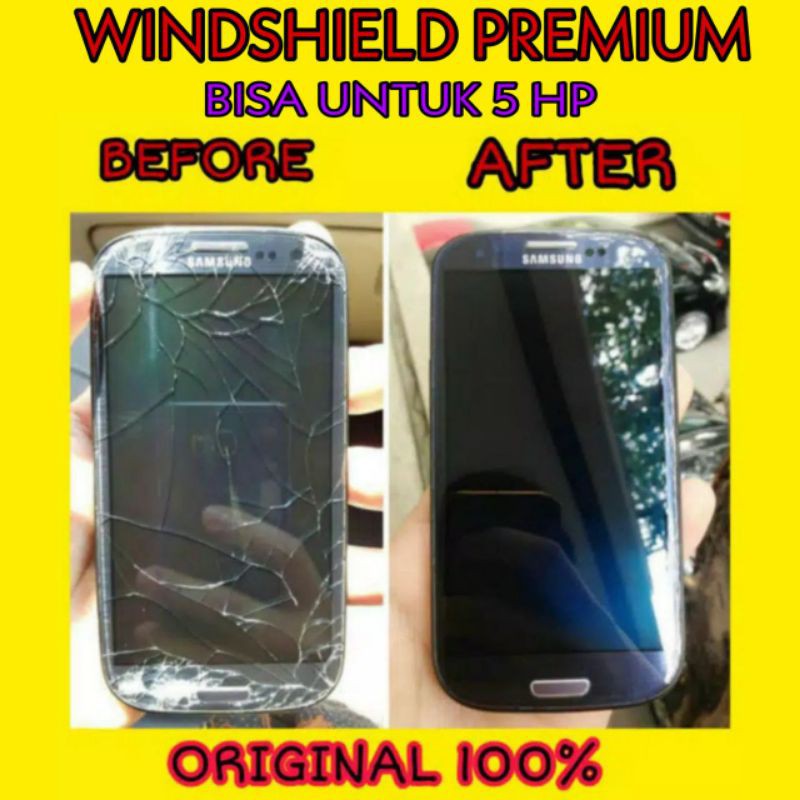 Windshield ORIGINAL 100℅ lem kaca retak lem kaca mobil retak lem kaca aquarium lem kaca LCD HP