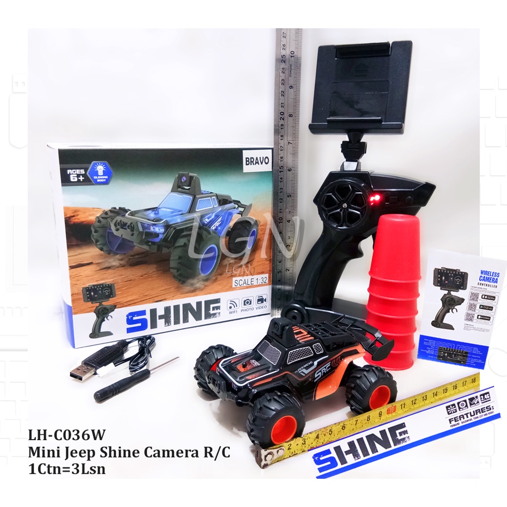 Mainan RC mobil remote WIFI / mini offroad car dengan kamera LH-c036W