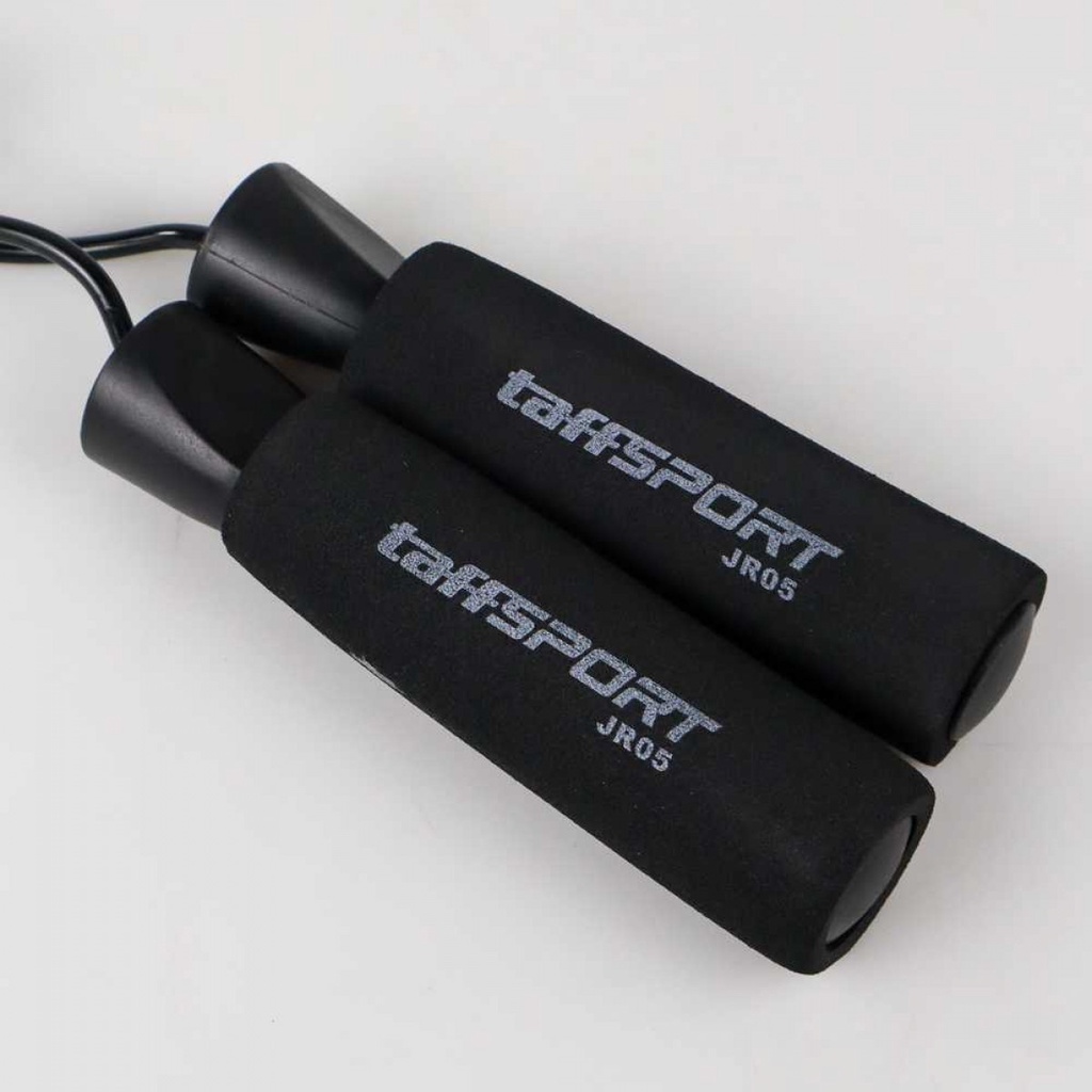 Fitcoach Lompat Tali Skipping Speed Jump Rope Sports Weight Hitam