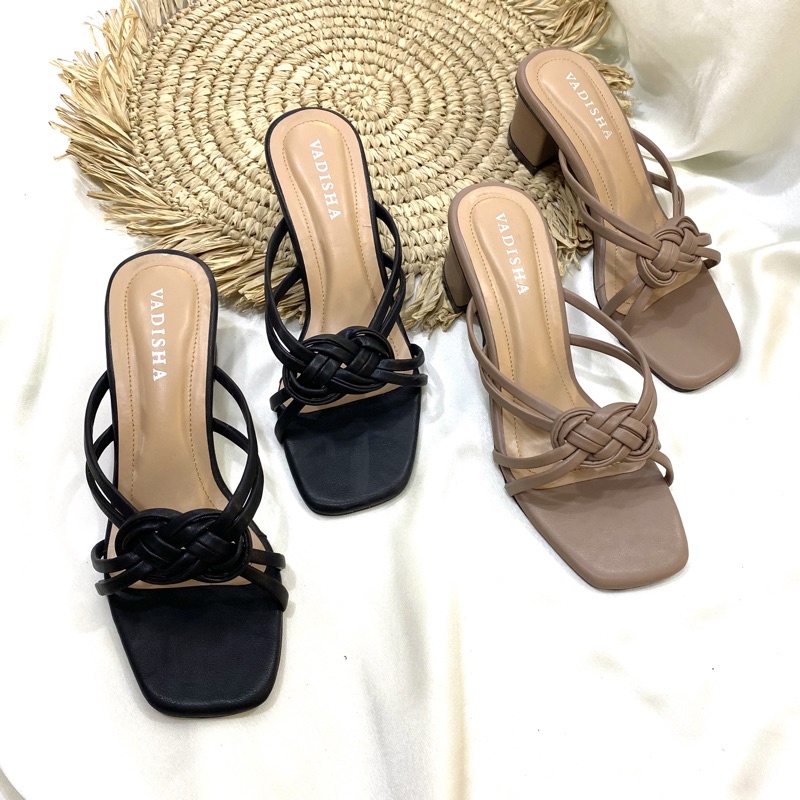 Sandal wanita/Sandal Hak tahu 5cm||VADISHA||Sendal Trendy/High Heels