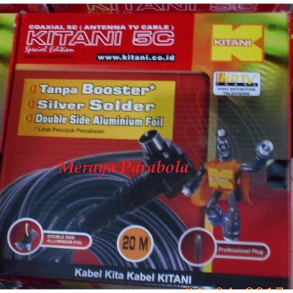 Promo Kabel Antena RG6 KITANI 20M Murah Banget