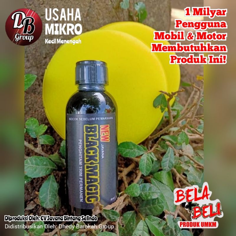 (BISA COD) Formula Penghitam Body Kendaraan Permanen New Black Magic 60 ml