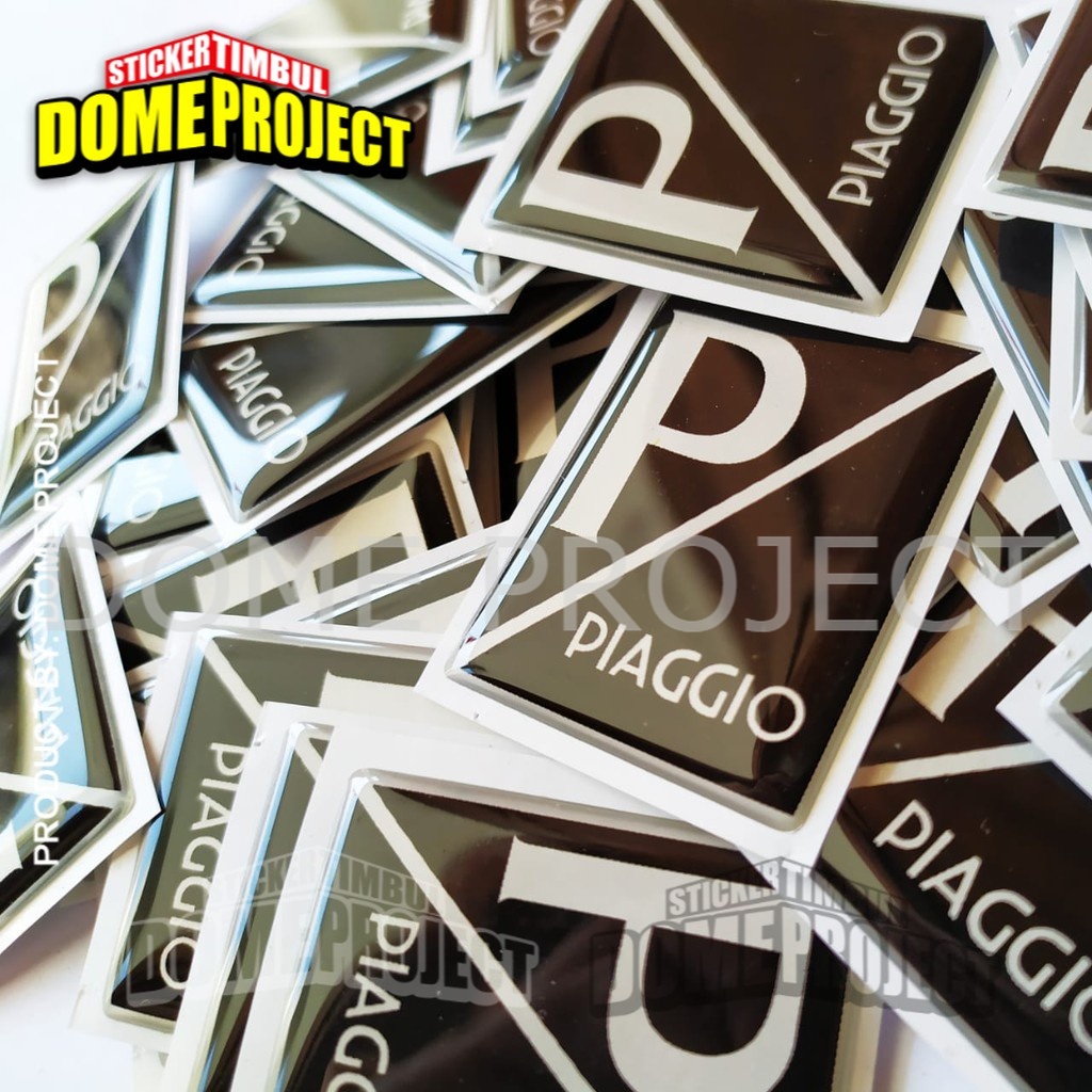 STIKER EMBLEM DASI MOTOR VESPA LOGO PIAGGIO HITAM PRIMAVERA GTS 150 SPRINT LX S OUTDOOR