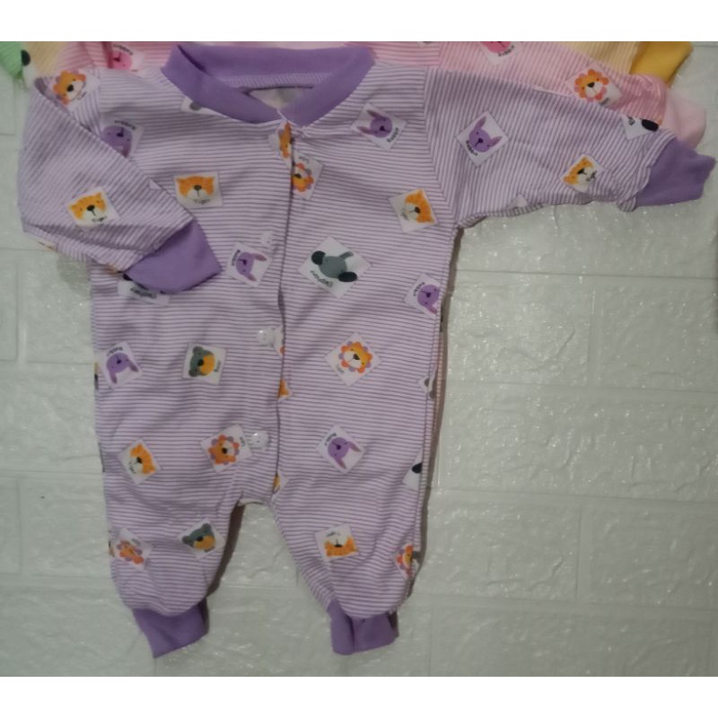 3pcs sleepsuit/bodysuit bayi lengan panjang murah sni