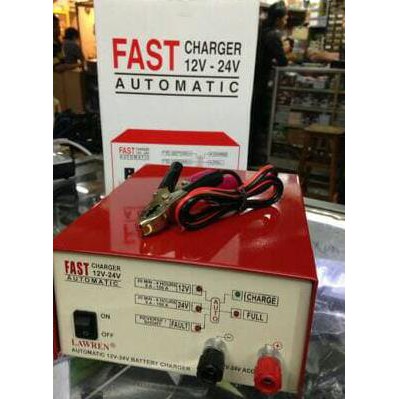 PROMO FAST CHARGER AKI LAWREN 12 V - 24 V,Fast Charger Aki Lawren 12-24V