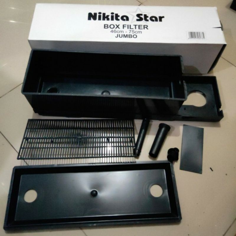 box kotak filter atas top aquarium ikan nikita star ukuran jumbo