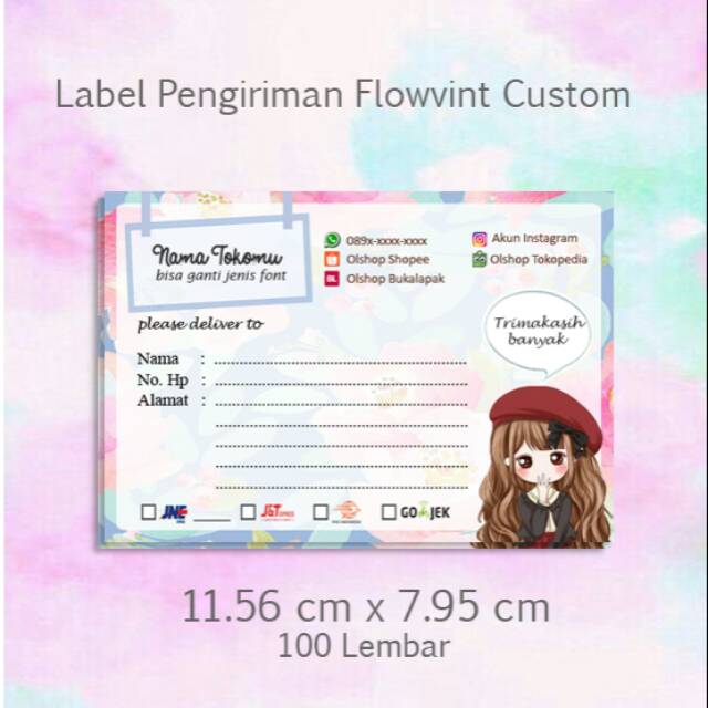 35+ Trend Terbaru Contoh Desain Stiker Shipping Tanpa Nama Olshop - Sticker Fans