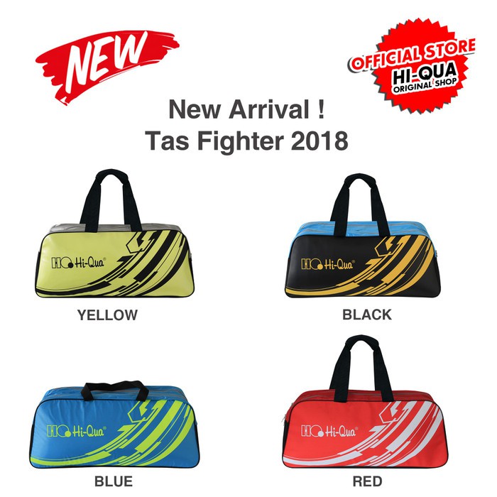 Terlaris TRENDING Hi-Qua Tas Fighter - Hitam Limited