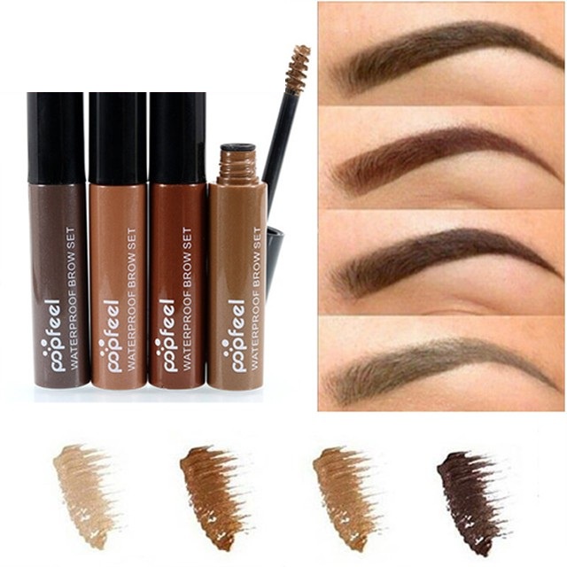 Maskara Waterproof Popfeel Eyebrow Gel Pensil Alis Tahan Lama