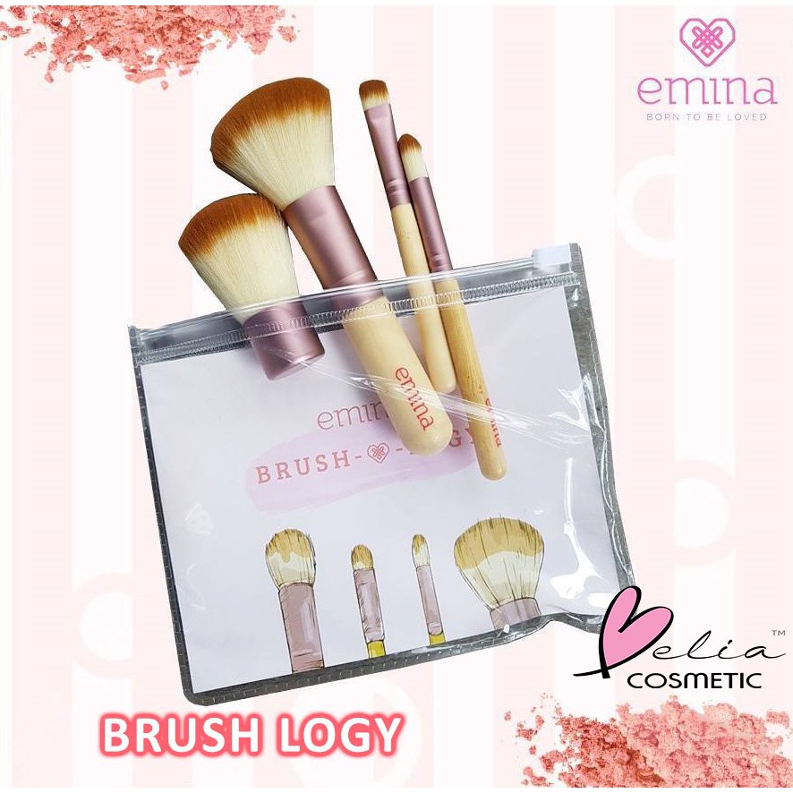 ❤ BELIA ❤ Emina Brush O Logy | Emina Make Up Brush Set | Set Kuas Make Up