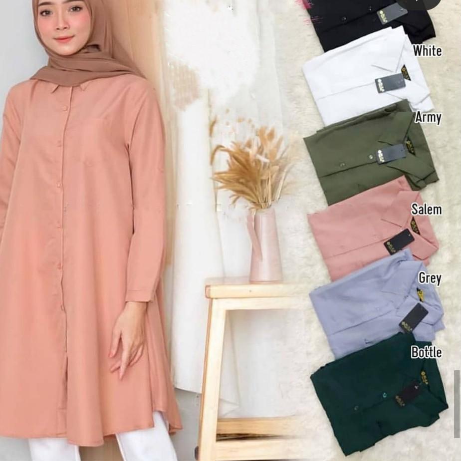 Silver Promo✨ Risda tunik model terbaru ukuran L|XL terlaris "SNnabillah"/Tunik model kekinian warna