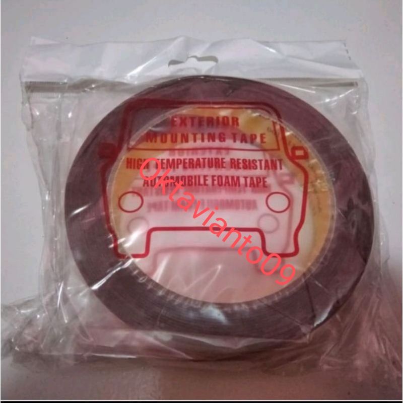 

double tape 3m bolak balik merah 8mm x 5 meter