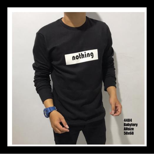 Terlaris Baju Kaos Pria Lengan Panjang Jaket Sweater Hoodie Jumbo Polos 1 Dijamin Murah 100%