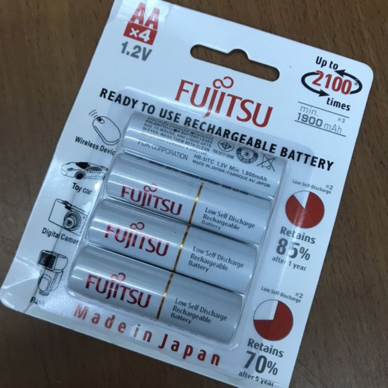 Baterai+kotak batrai Fujitsu 1900mAh Battery Recharger AA Fujitsu Batre Cas Fujitsu