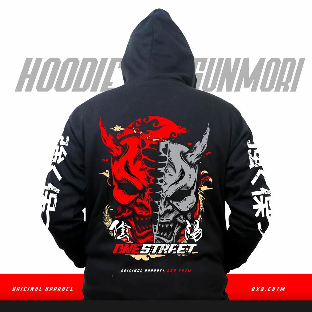 HOODIE | JAKET SUNMORI JAPAN | New Design Yin Yang Skull