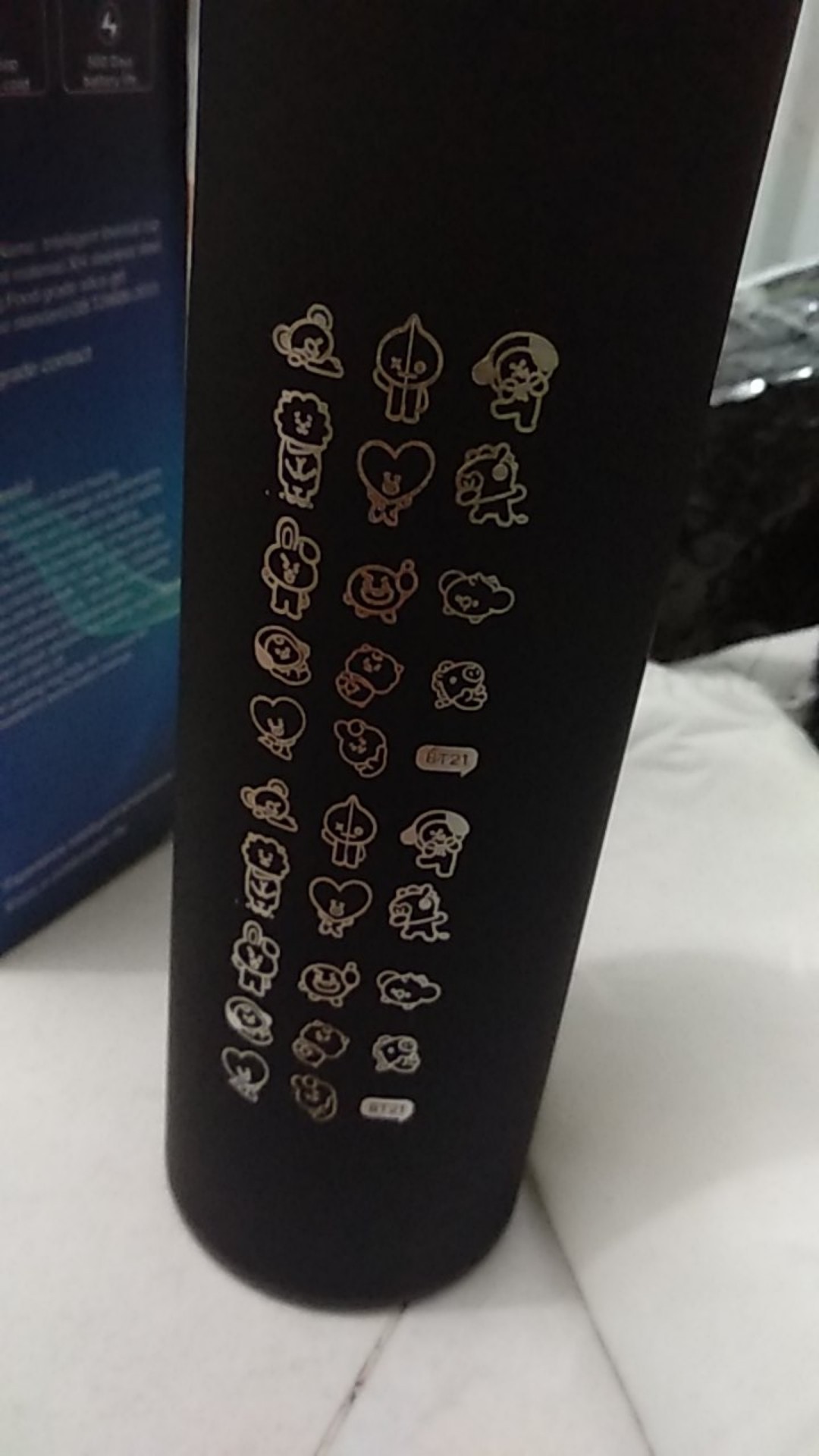 Neo Led Tumbler Custom Grafir Nama Logo Smart Temperature Termos Teh Kopi